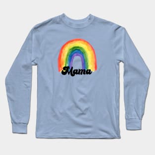 Rainbow Mama Leopard shirt, Mama Leopard Rainbow shirt, Mama rainbow shirt, Rainbow mama shirt, mom shirt rainbow Long Sleeve T-Shirt